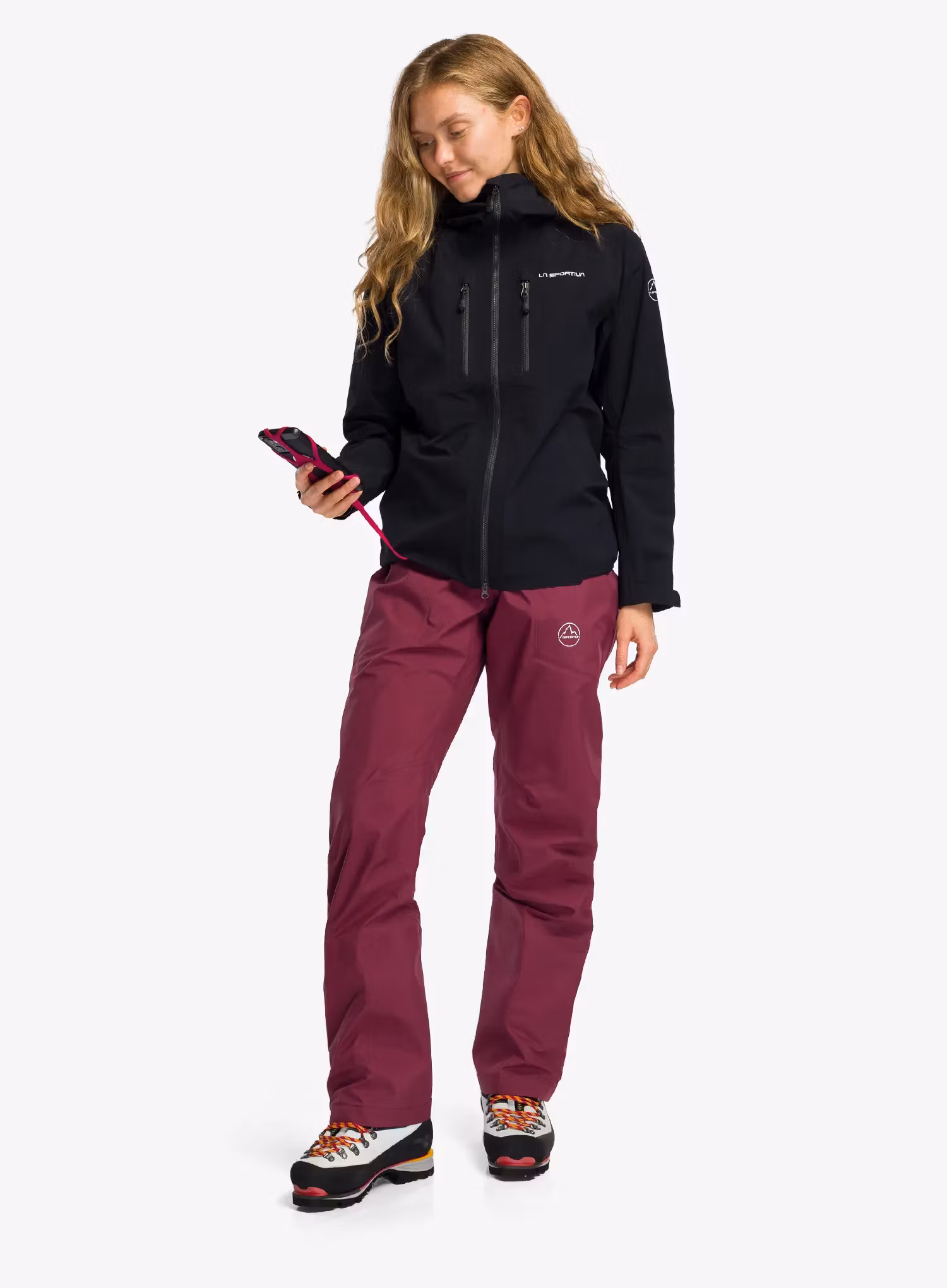 Geaca de munte femei La Sportiva Helixir Shell Jacket - black/chalk