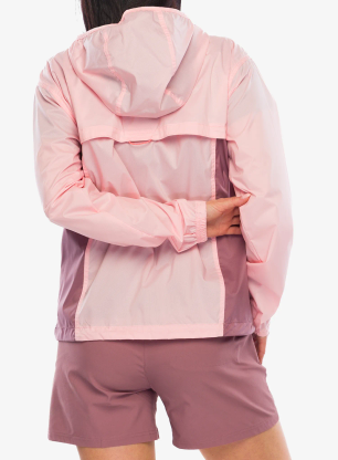 Geaca de vant femei Columbia Crested Canyon Windbreaker - pink sand/fig