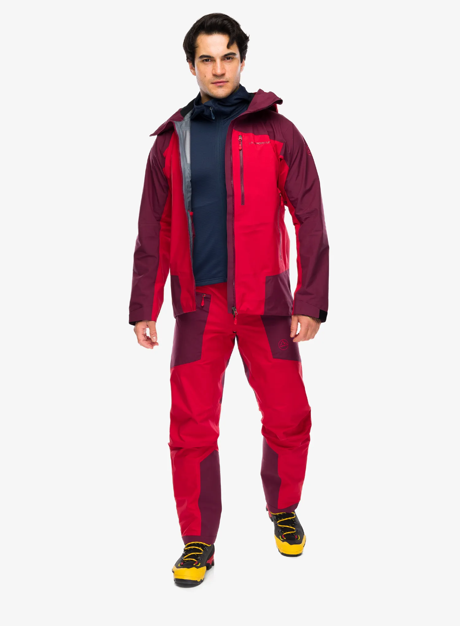 Geaca impermeabila La Sportiva Alpine Guide GTX Perfomance Jacket - mountain red/redwood
