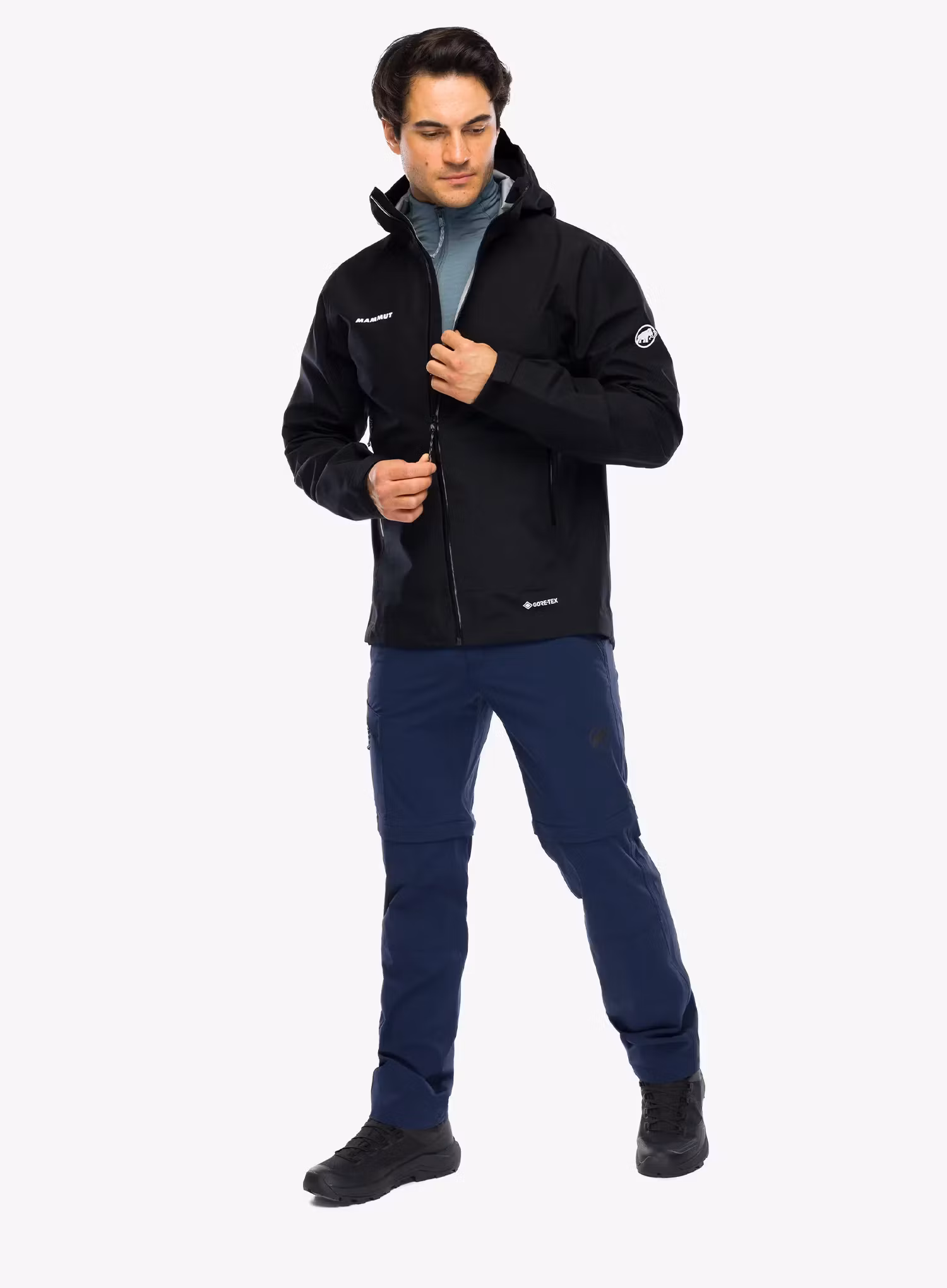 Geaca impermeabila Mammut Crater Light HS Hooded Jacket - black