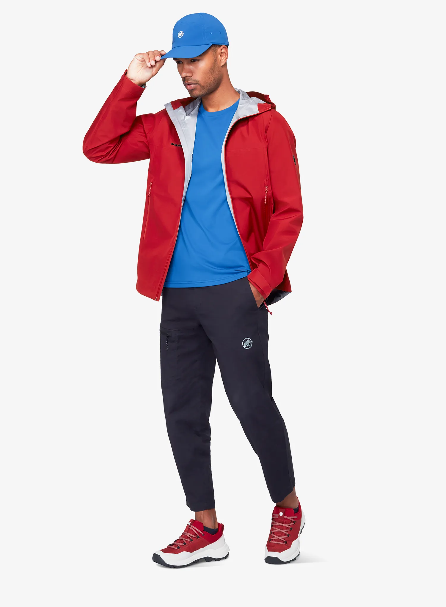 Geaca impermeabila Mammut Crater Light HS Hooded Jacket - dark mammut red