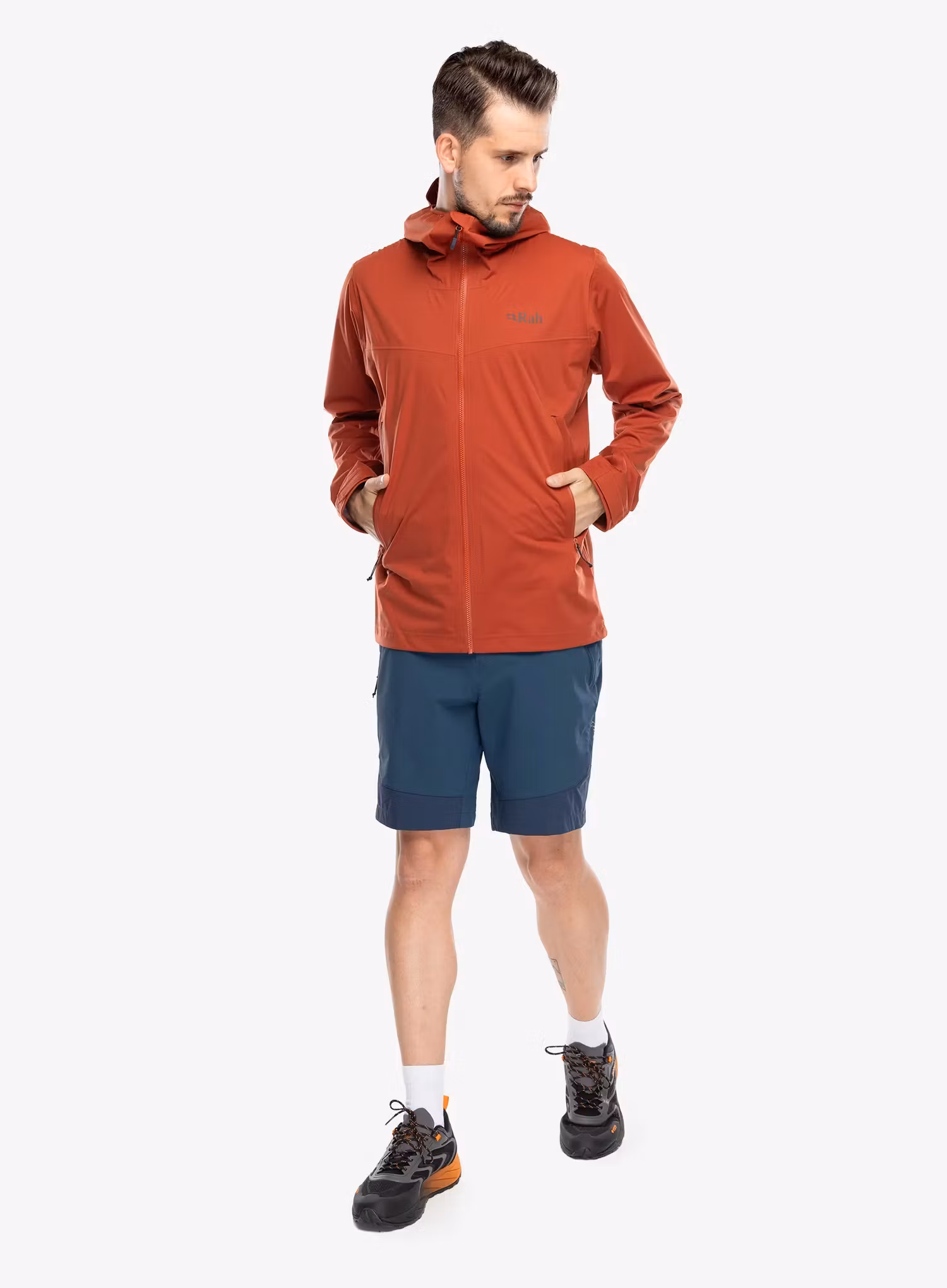 Geaca impermeabila Rab Kinetic 2.0 Jacket - tuscan red