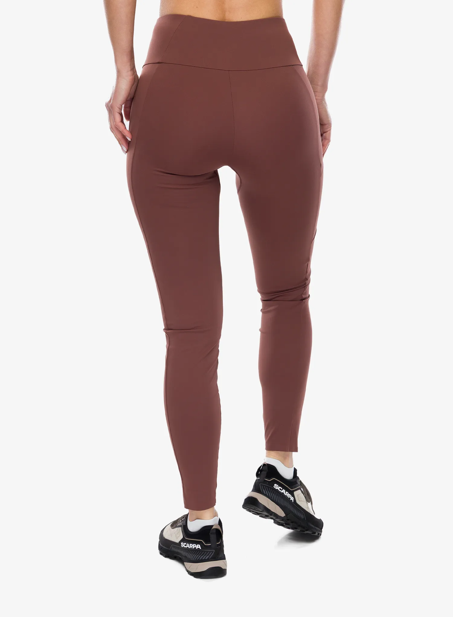 Pantaloni strâmți de damă Ortovox All mountain Tights - chestnut