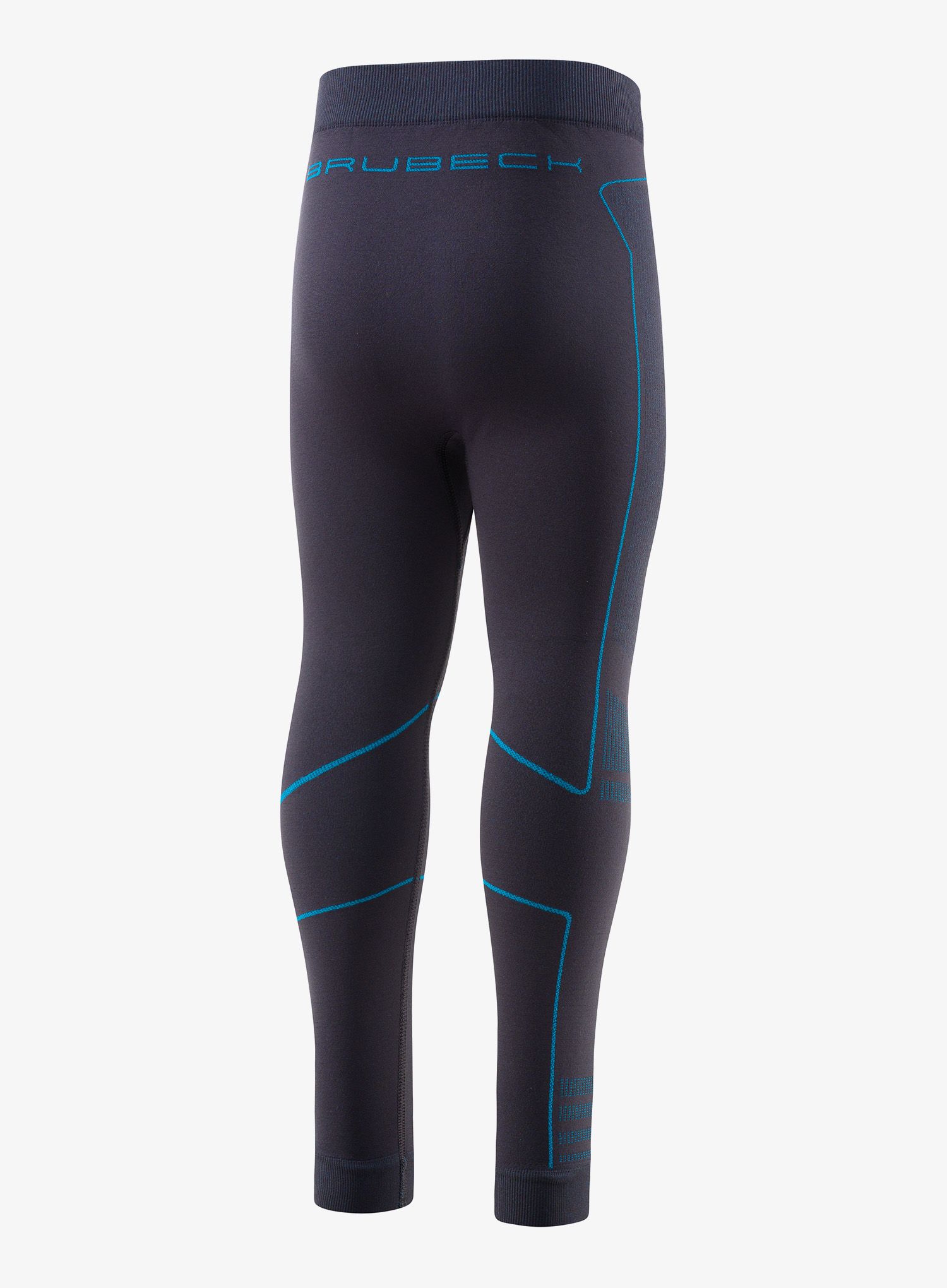 Colanți de antrenament Brubeck Thermo Kids - graphite/blue