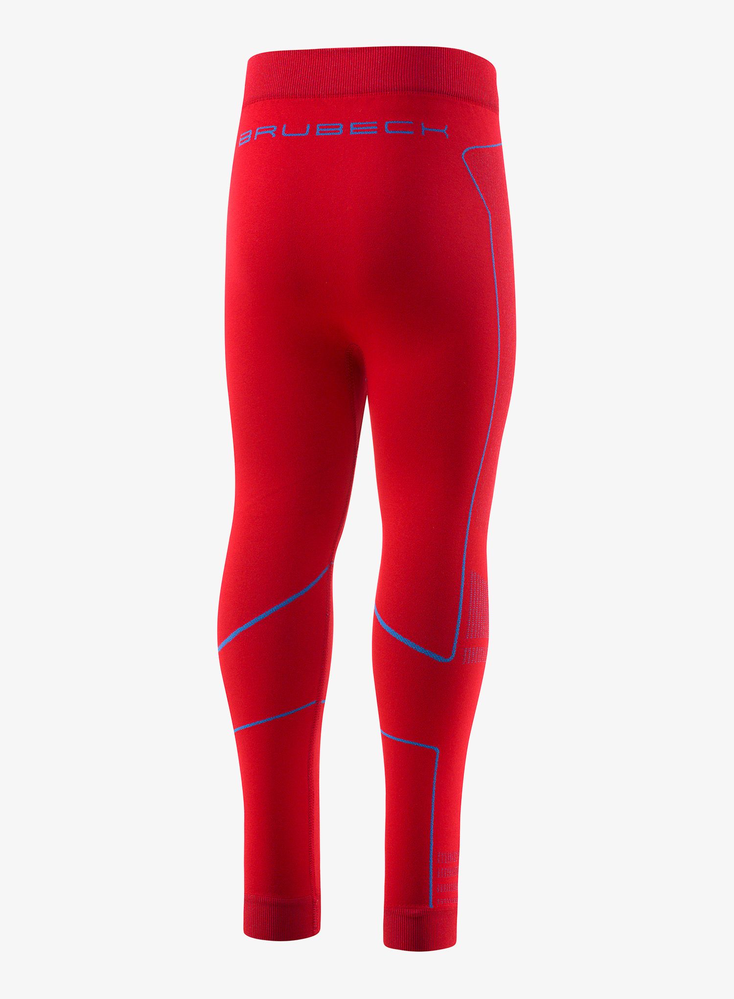 Colanți de antrenament Brubeck Thermo Kids - red/blue