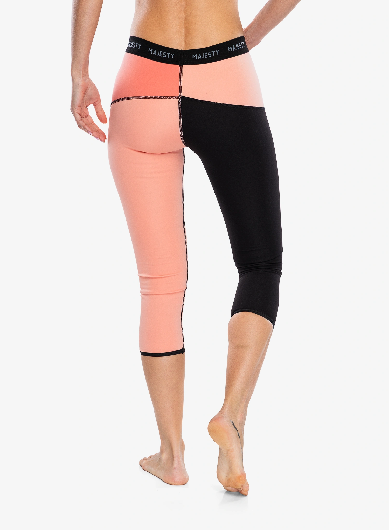 Colanti termici femei Majesty Surface Pants - black/coral
