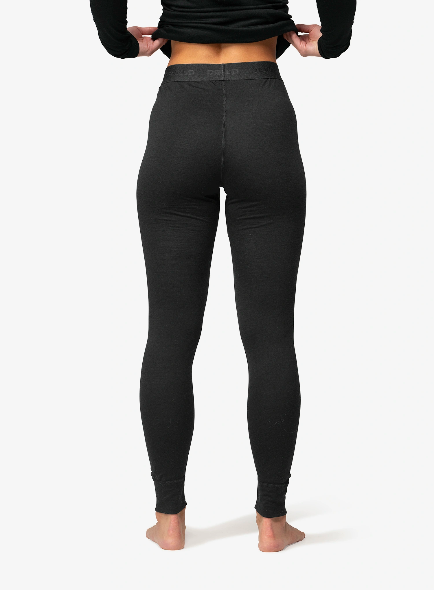 Colanti termici femei Devold Breeze Merino 150 Longs - black