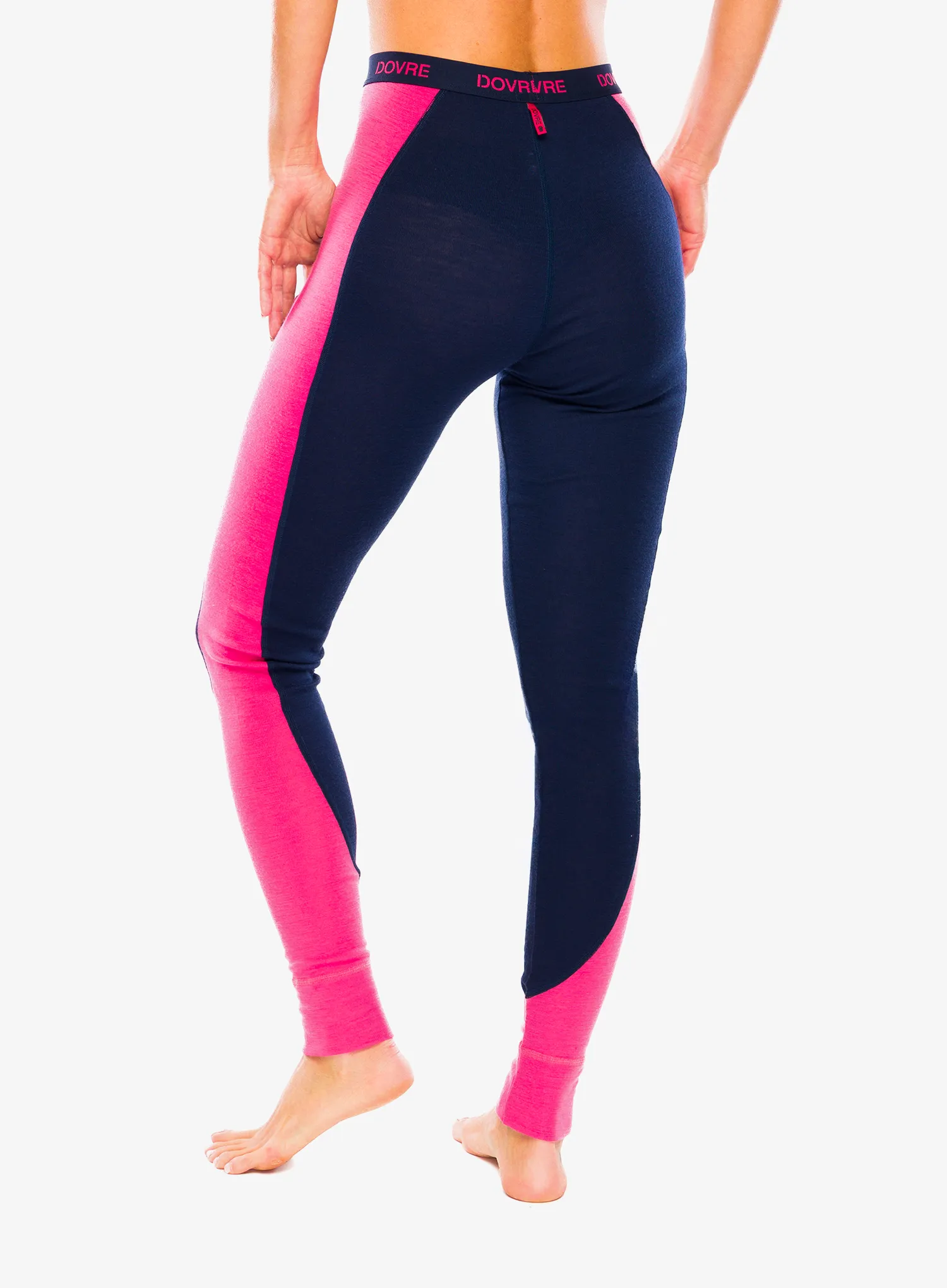 Colanti termici femei Dovre 100% Merino Wool Active - navy