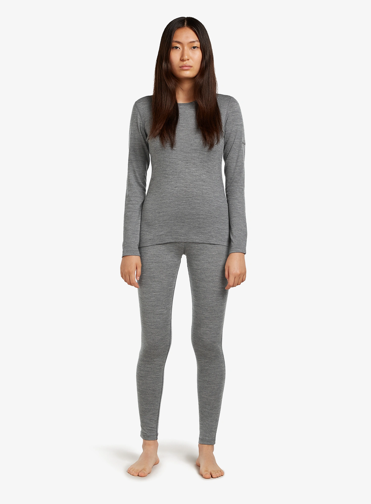 Colanti termici femei Icebreaker 200 Oasis Leggings - gritstone hthr