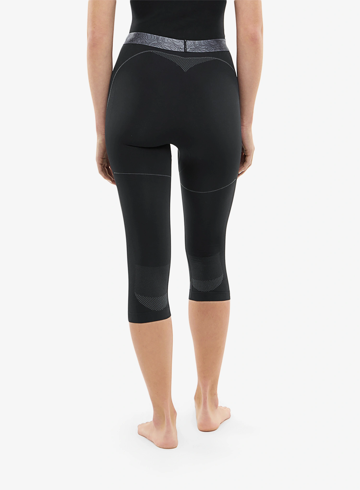Colanti termici femei Viking Base Layer Gaja 3/4 Pants - black