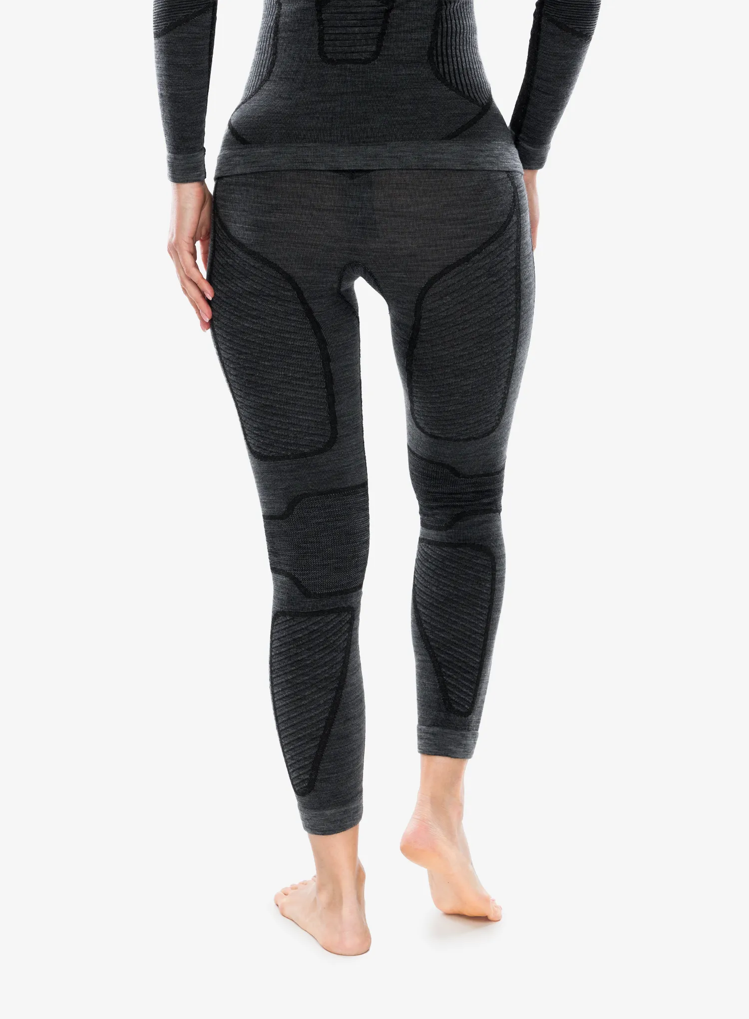 Colanti termici femei X-Bionic Symbio Merino Pants - rhino grey