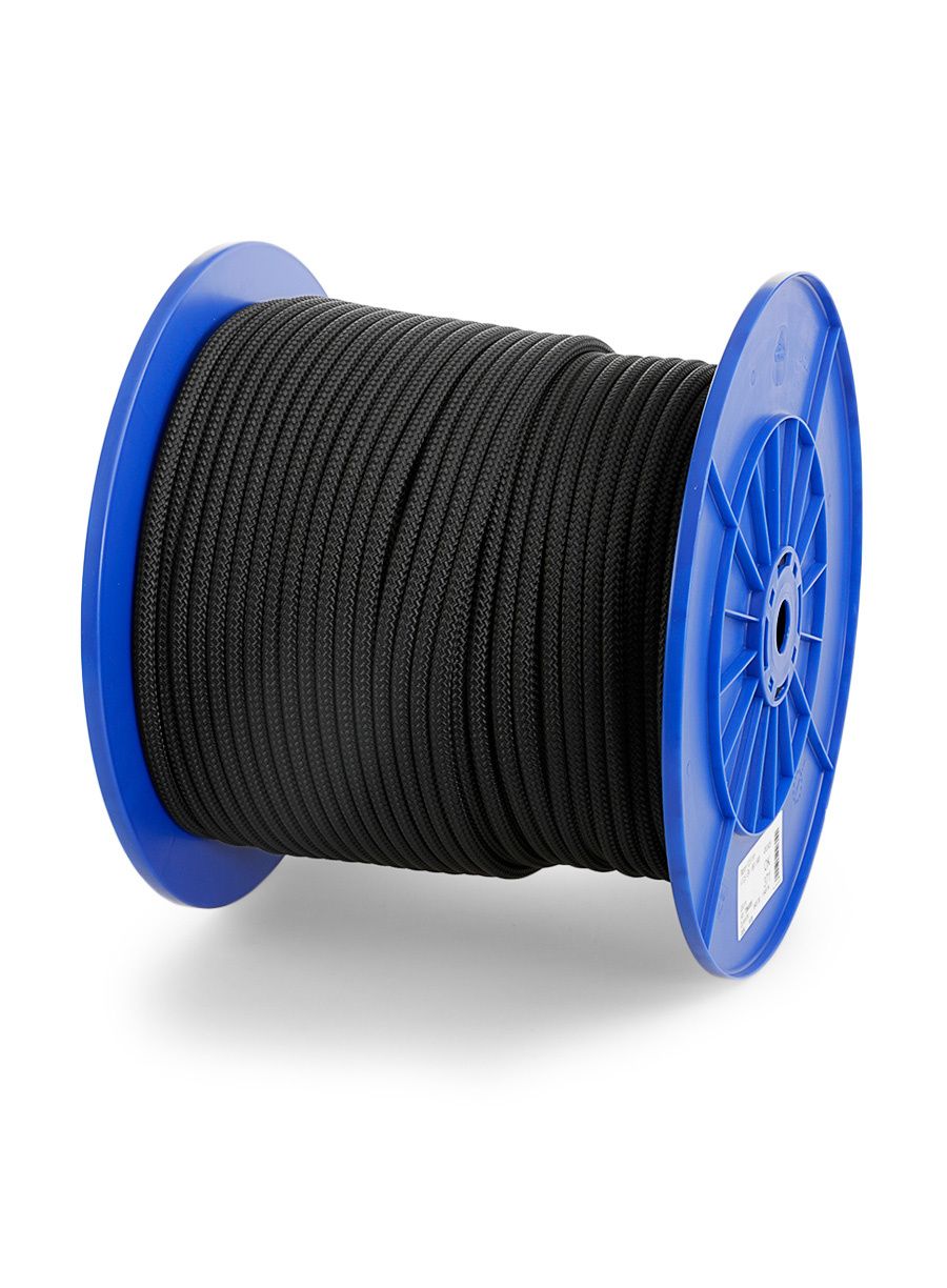 Coarda statica cu metri Teufelberger Patron 10,5 mm - black