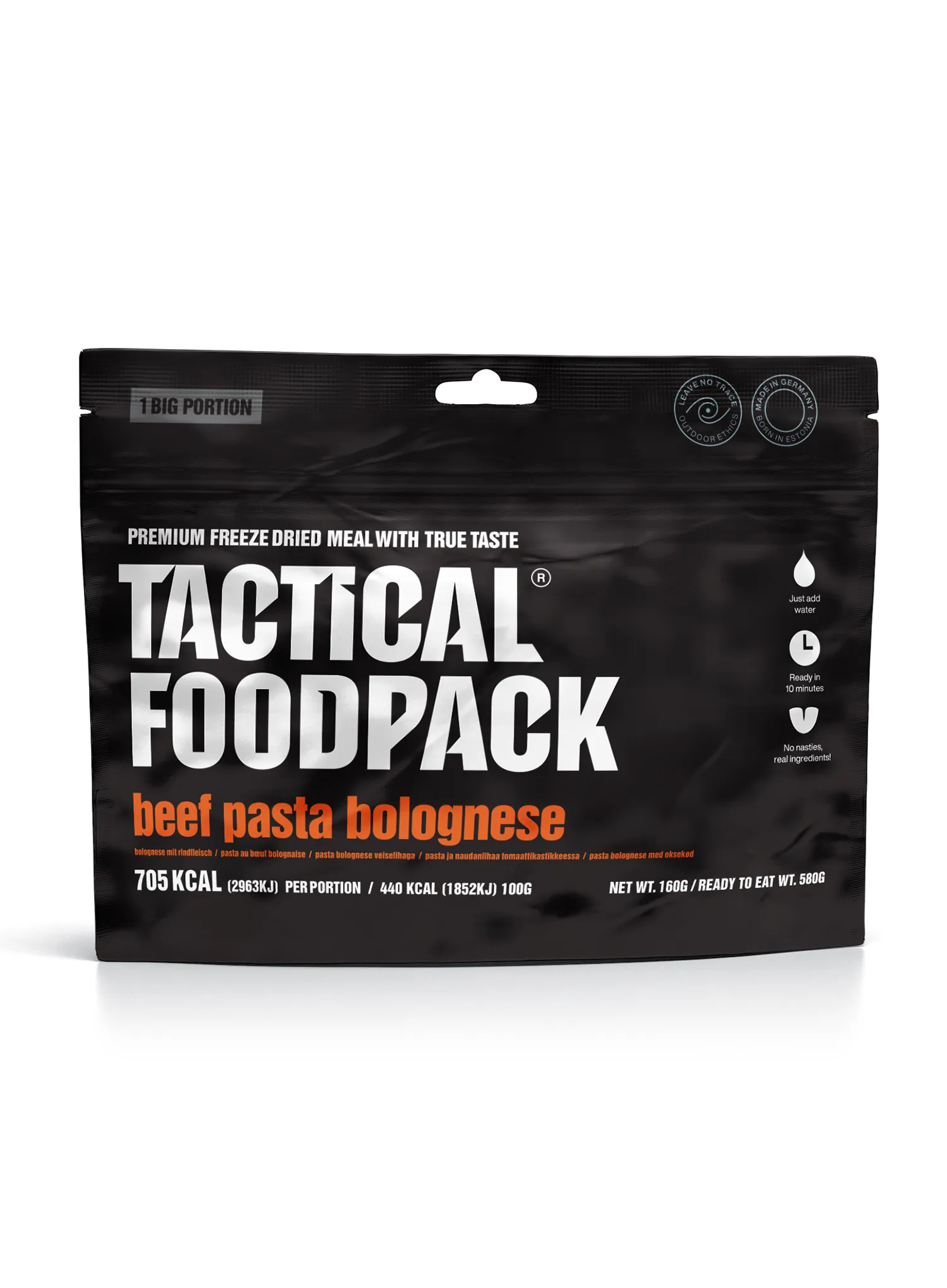 Liofilizata Tactical Foodpack Spaghete Bolognese cu carne de vită 580 g