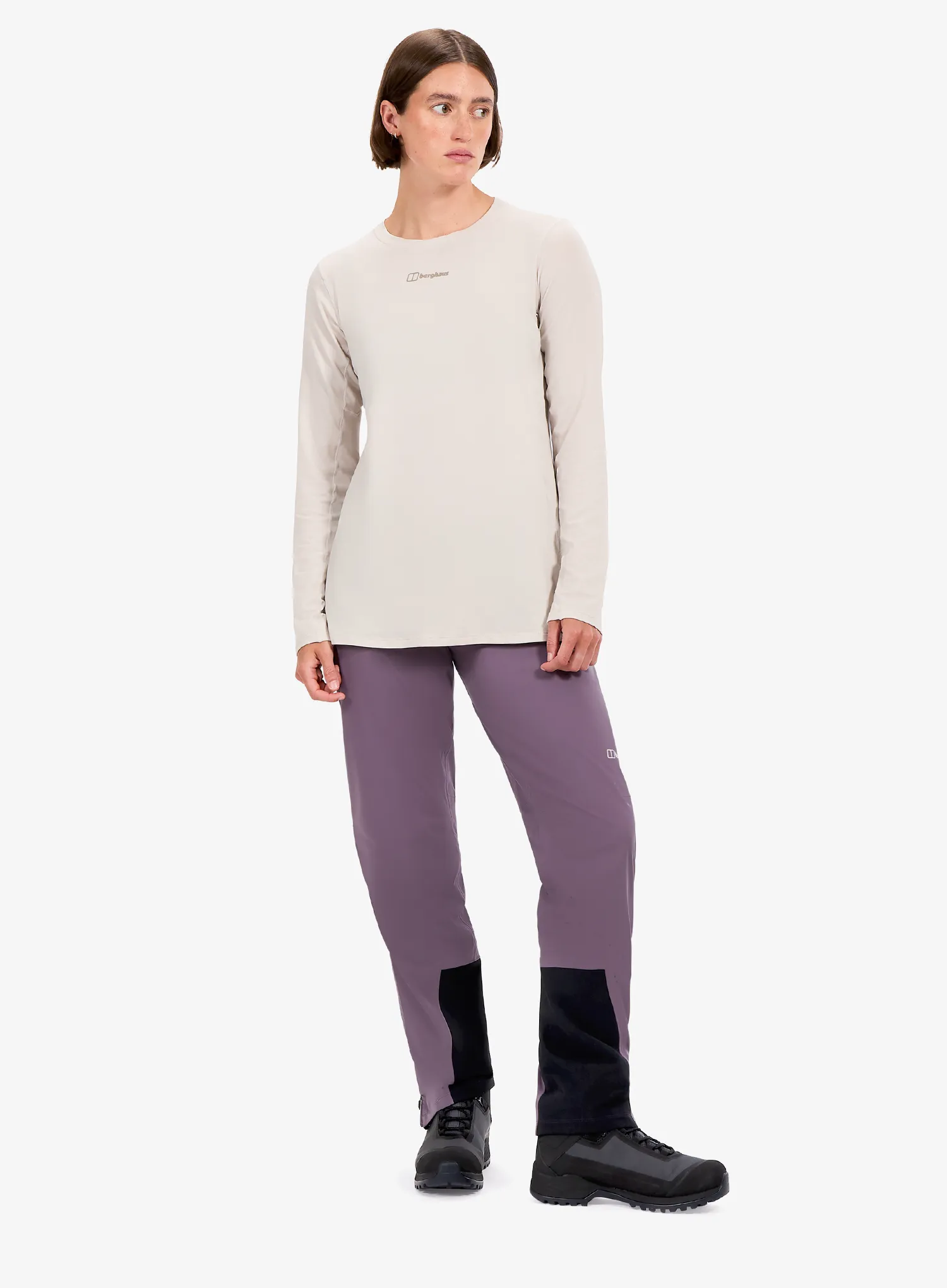 Bluza cu maneca lunga femei Berghaus Delta Ls Tee Af - stone
