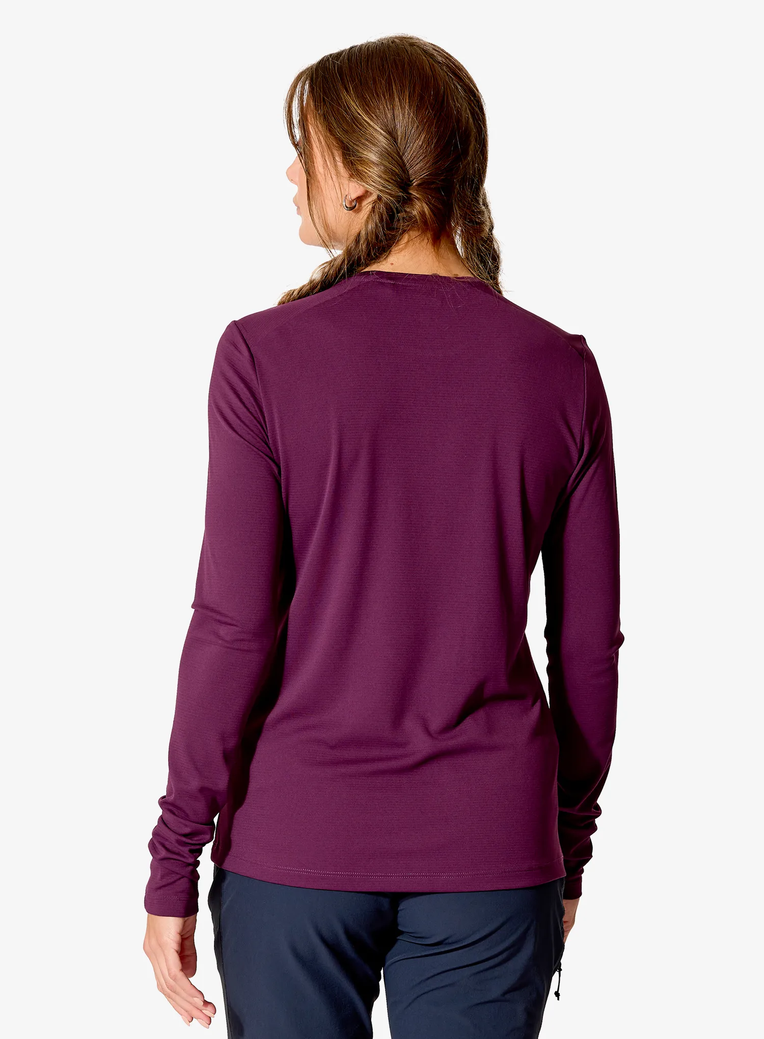 Bluza cu maneca lunga femei Rab Force LS Tee - mulberry