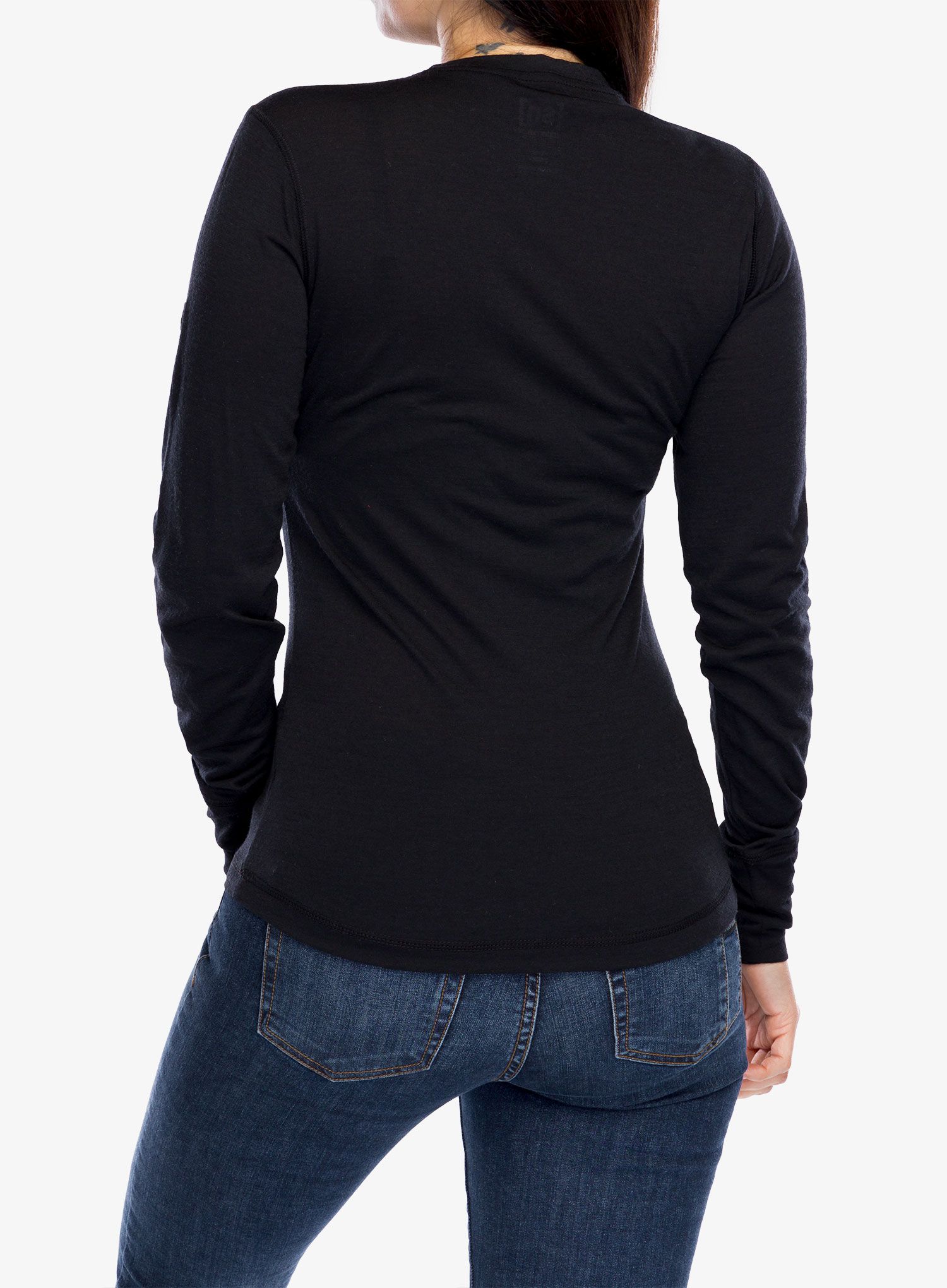 Bluza cu maneca lunga femei Super.natural Tundra175 Ls - jet black