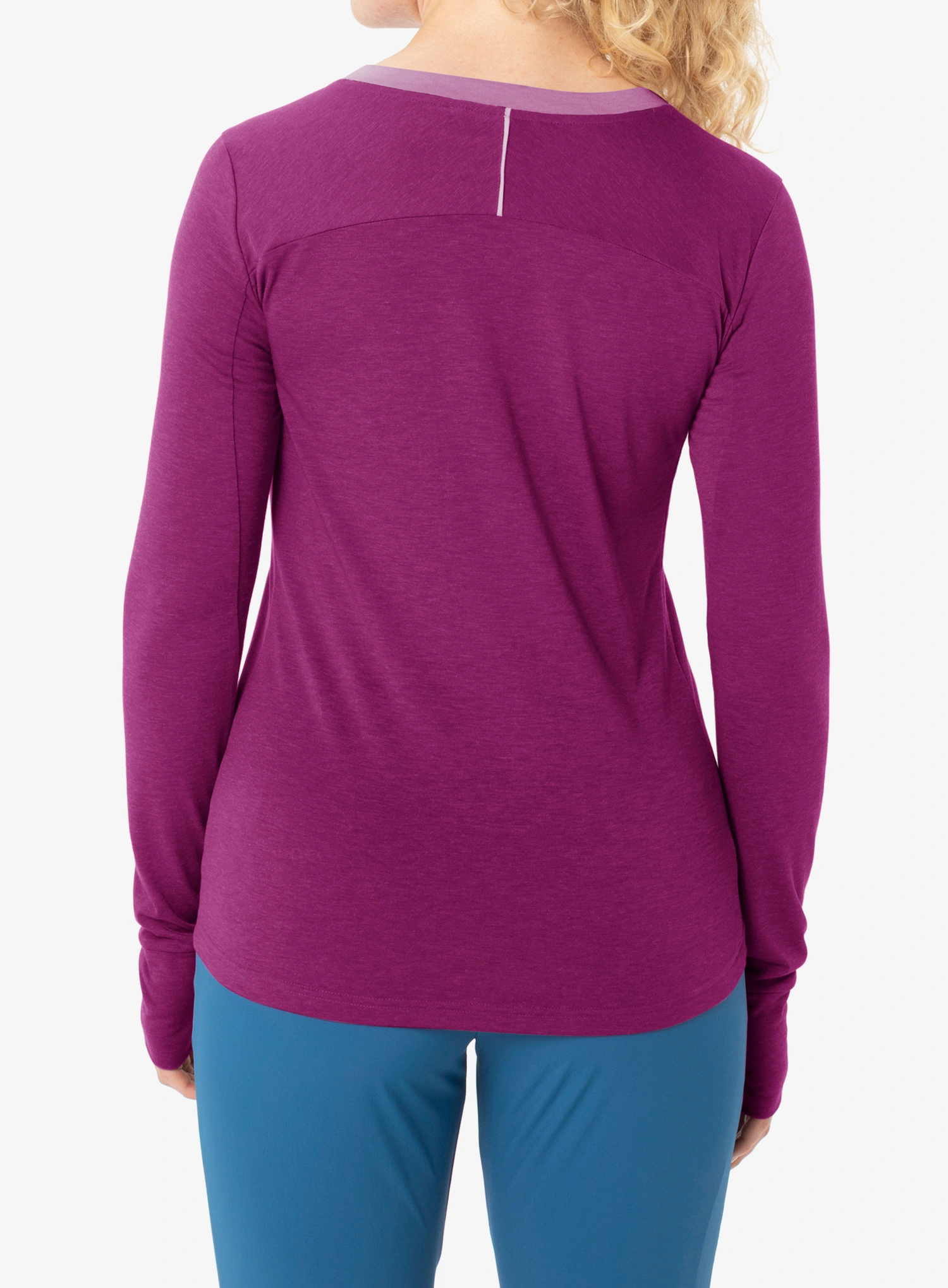 Bluza cu maneca lunga femei Vaude Sveit LS Shirt II - pink orchid