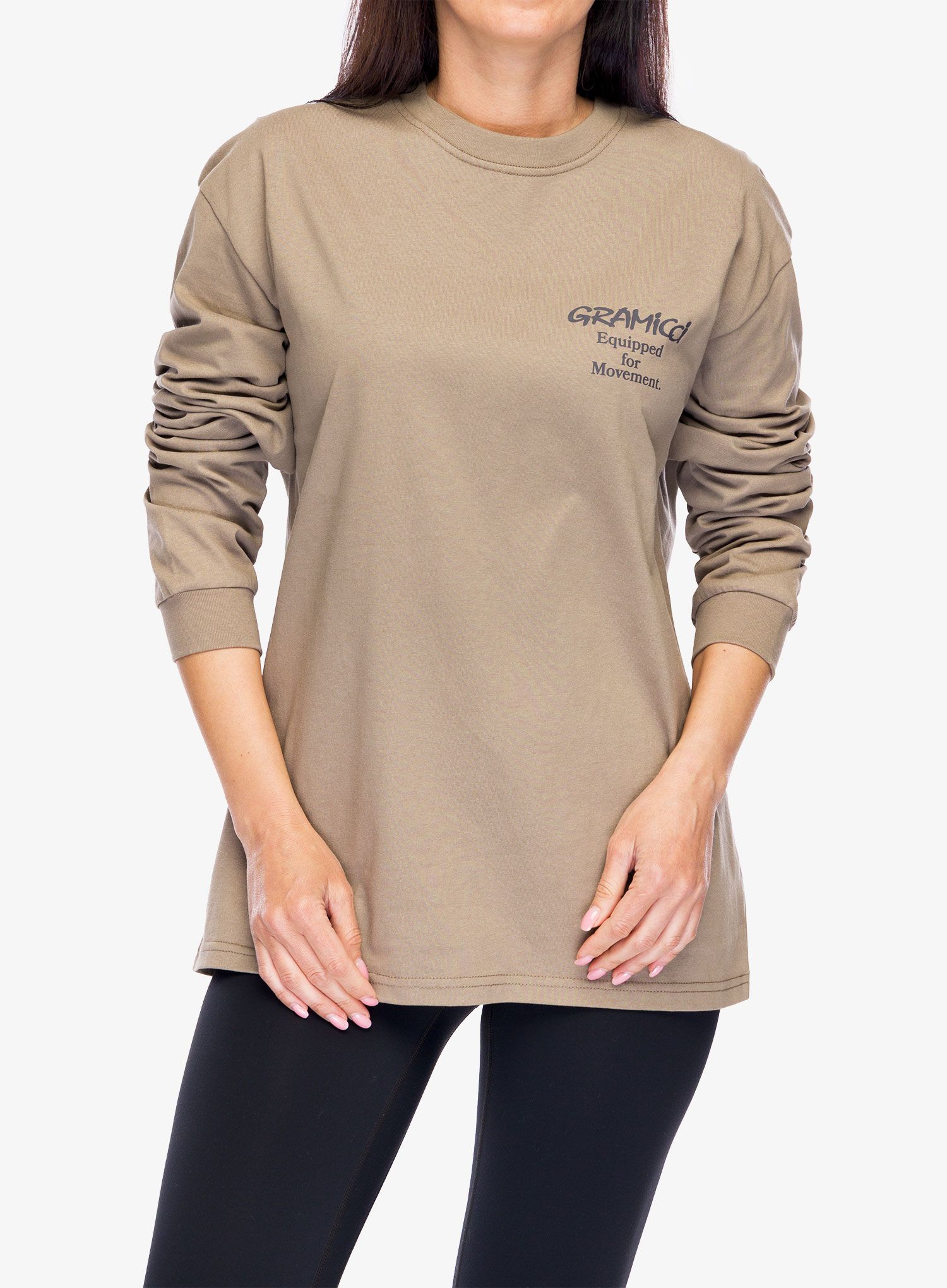 Tricou maneca lunga Gramicci Equipped L/S Tee - coyote