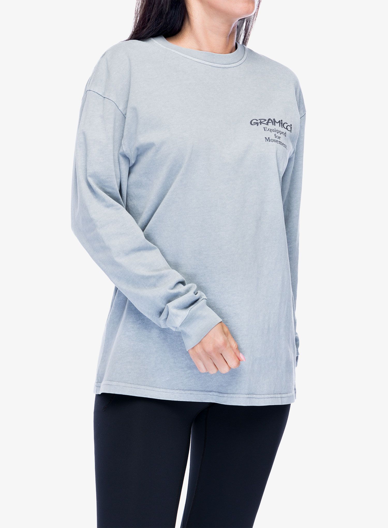 Tricou maneca lunga Gramicci Equipped L/S Tee - slate pigment