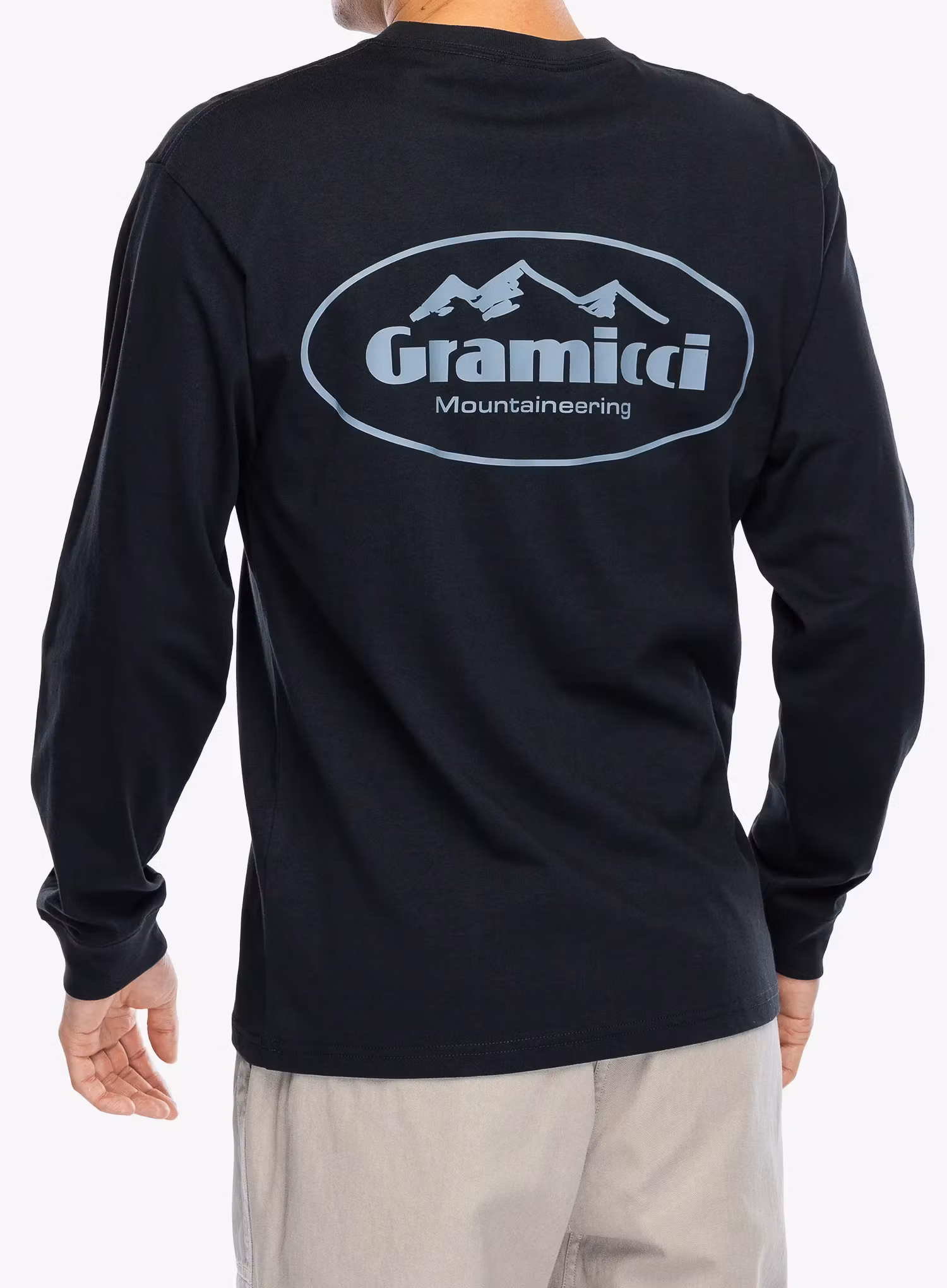 Tricou maneca lunga Gramicci Mountaineering LS Tee - vintage black