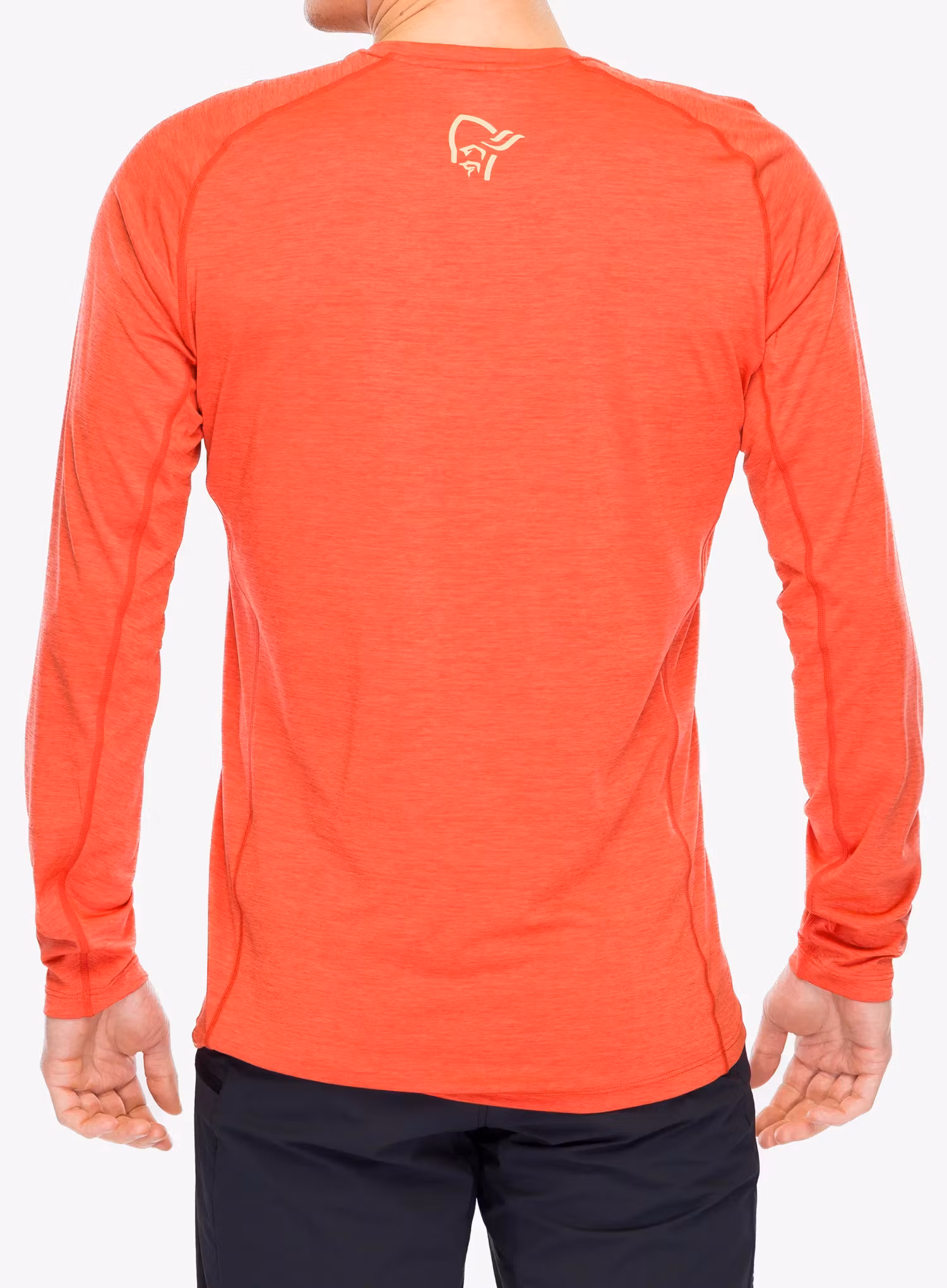 Tricou maneca lunga Norrona Fjora Equaliser Lightweight Long Sleeve - paprika red