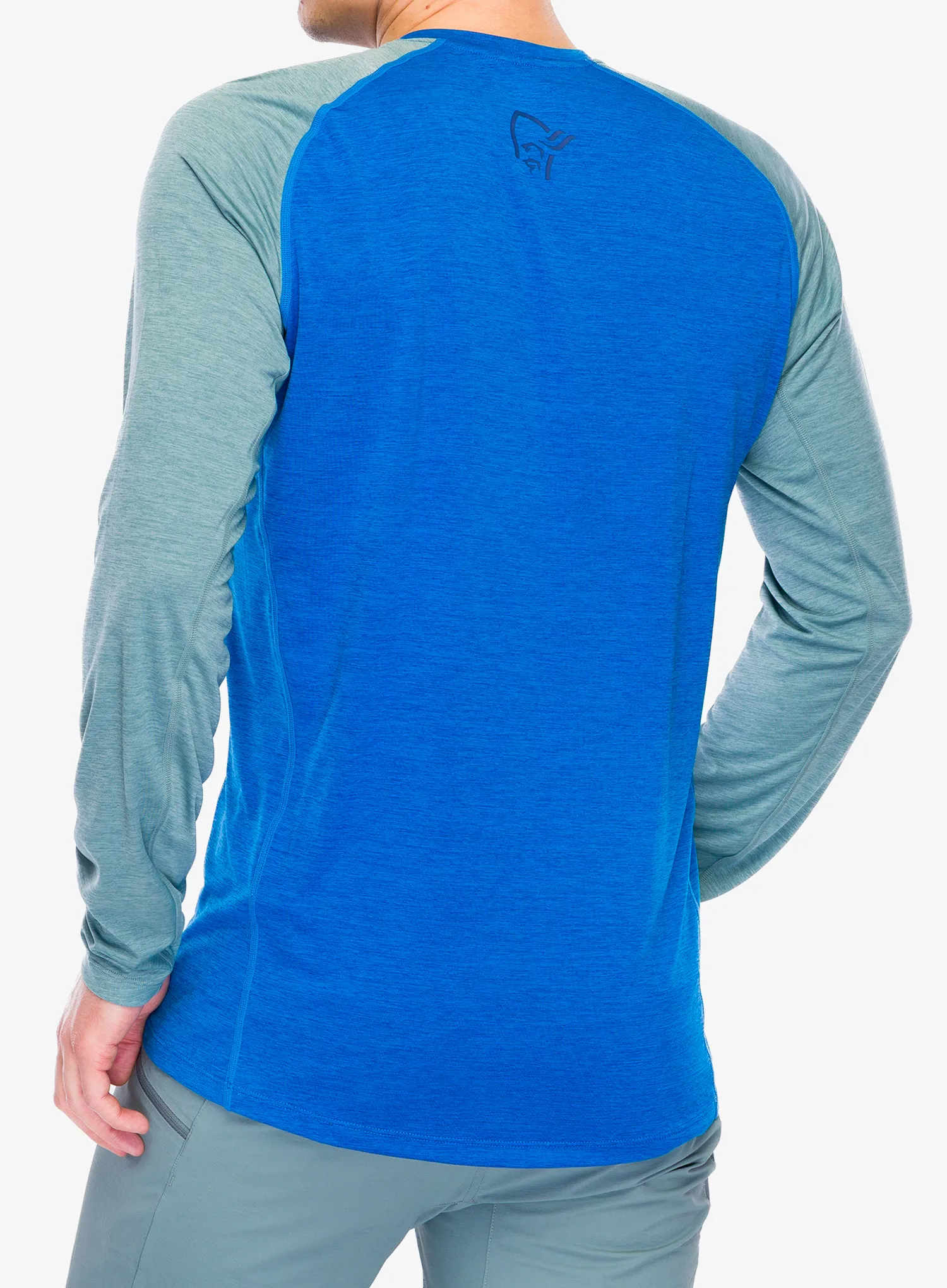 Tricou maneca lunga Norrona Fjora Equaliser Lightweight Long Sleeve - skydiver