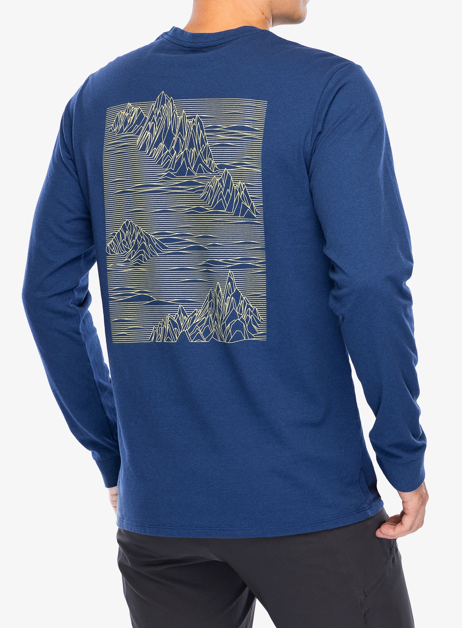 Tricou maneca lunga Patagonia L/S Strataspire Responsibili-Tee - clement blue