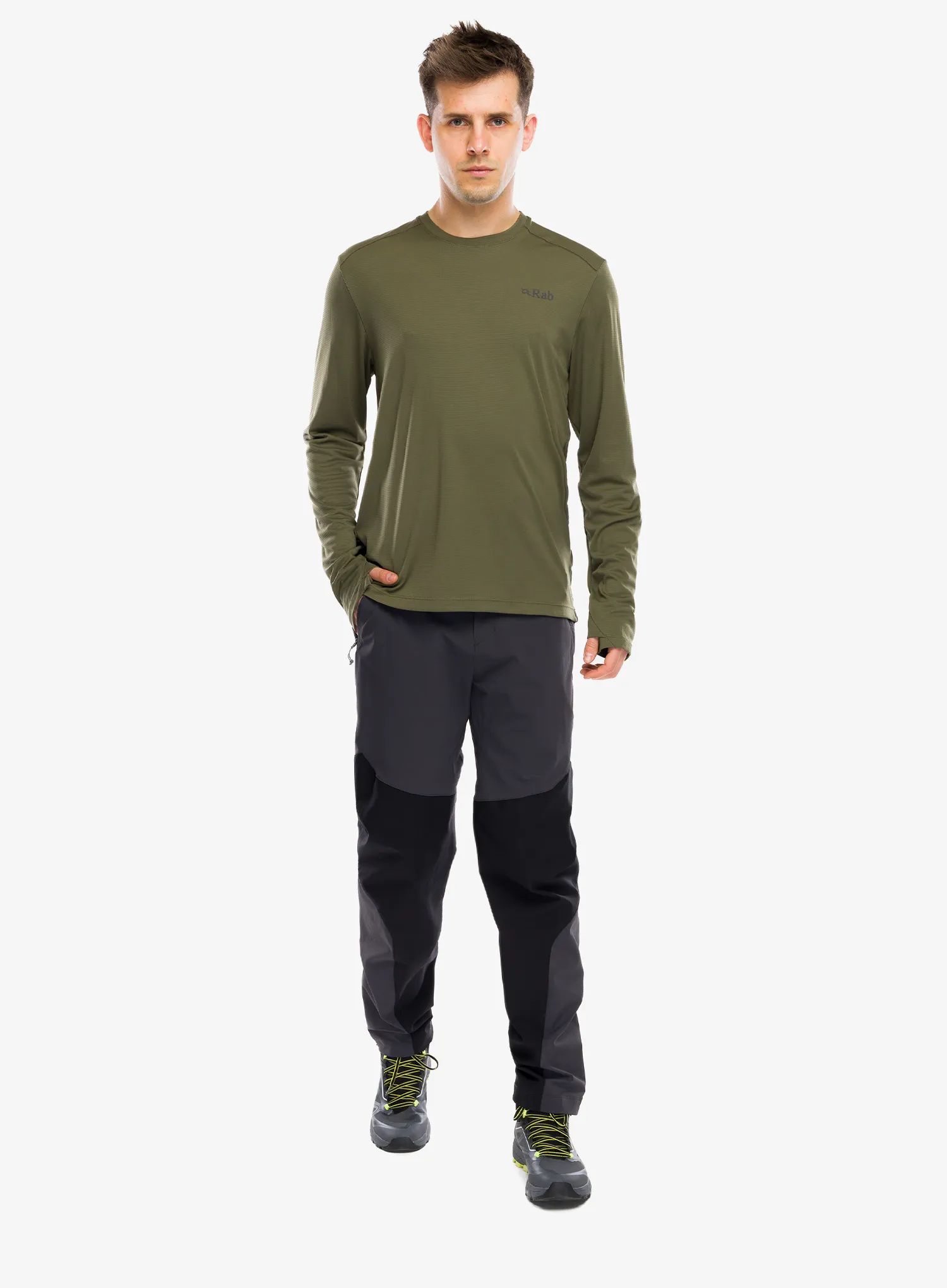 Tricou maneca lunga Rab Force LS Tee - olive