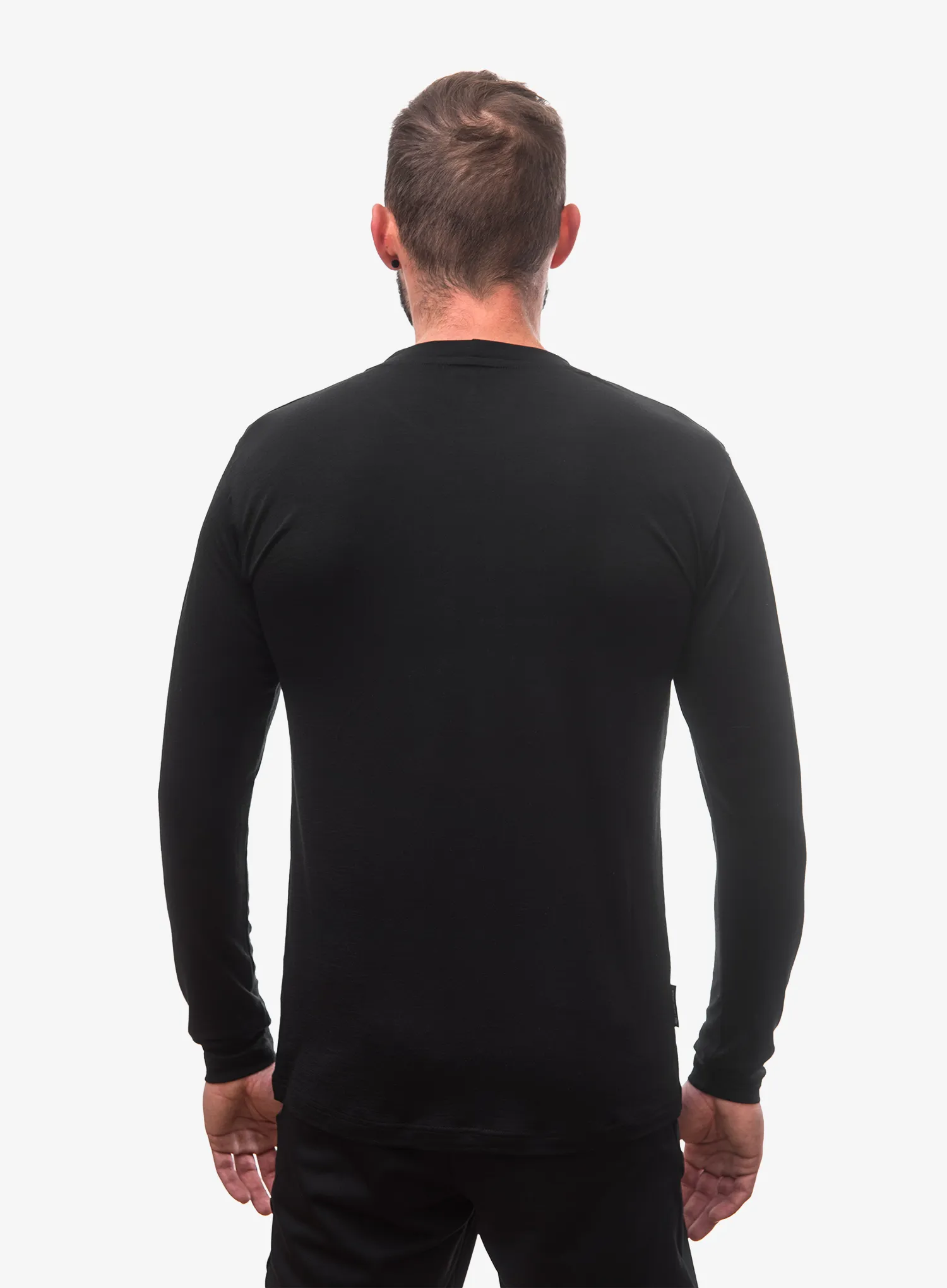 Tricou maneca lunga Sensor Merino Active PT Tee L/S - black van life