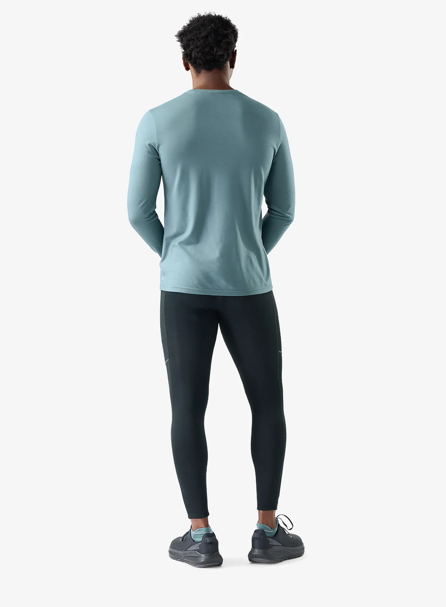 Tricou maneca lunga Smartwool Wander Valley Active Long Sleeve - dusty teal