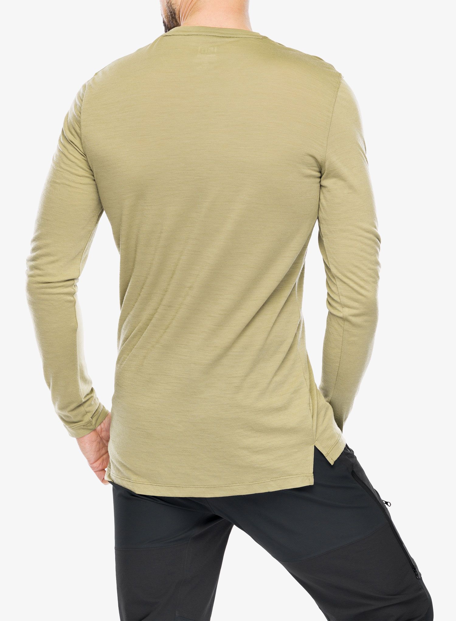 Tricou maneca lunga Super.natural Grid Logo Ls - aloe/blueberry