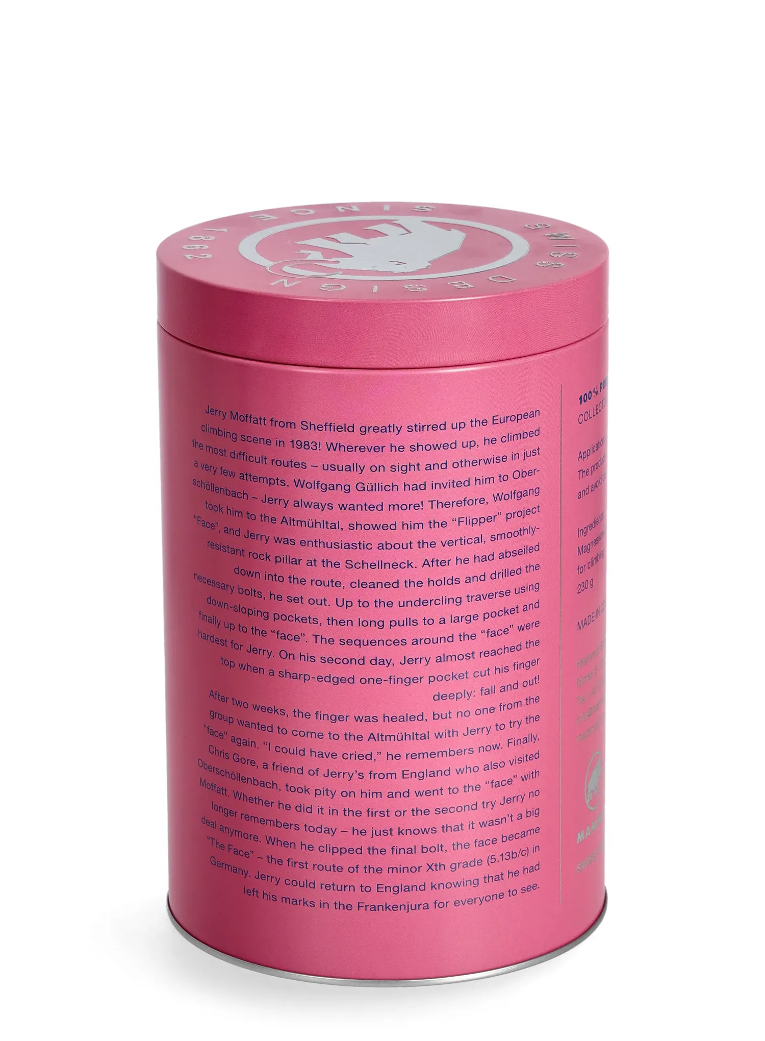 Magneziu Mammut Pure Chalk Collectors Box 230 g - the face