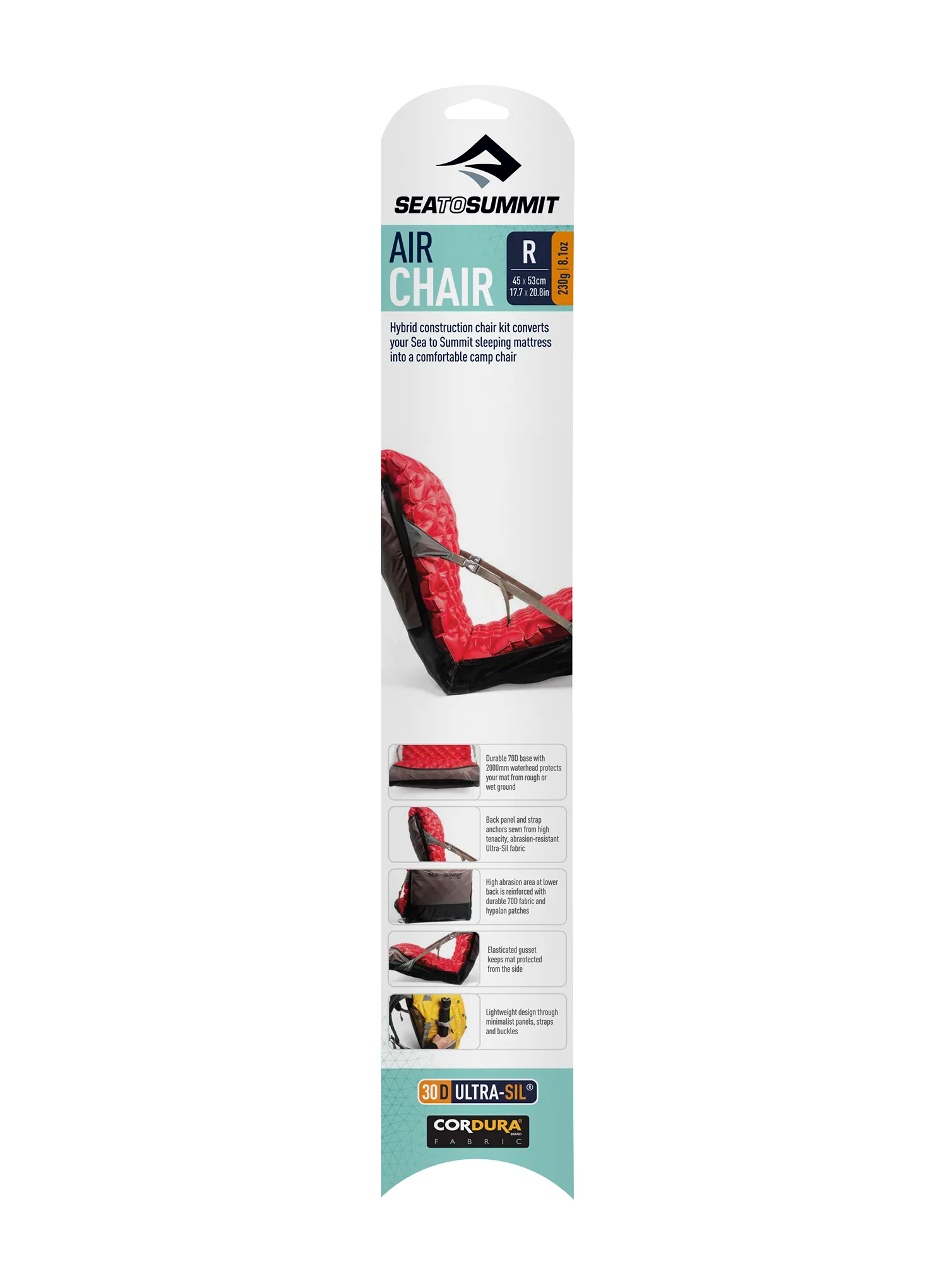 Perna de sezut Sea to Summit Air Chair R - grey