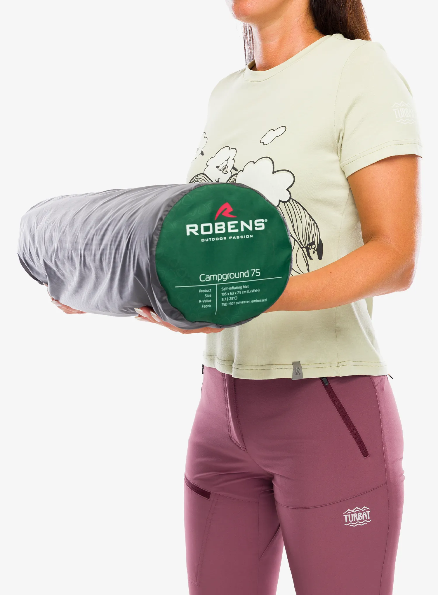 Saltea autogonflabila Robens Campground 75 - green