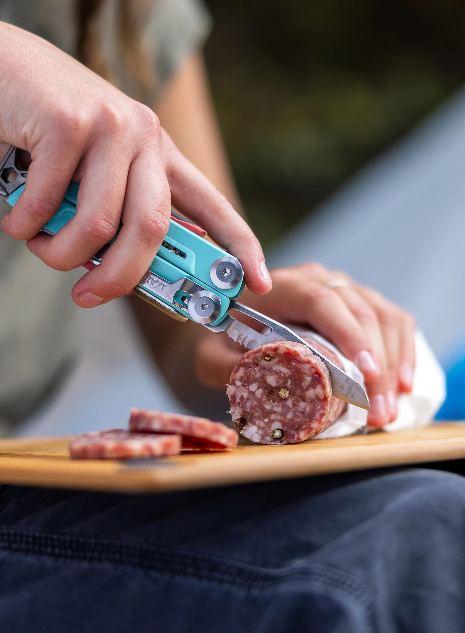 Unealta multifunctionala Leatherman Signal - aqua