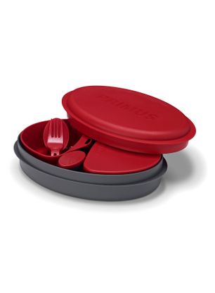 Vase Primus Meal Set - graphite/red