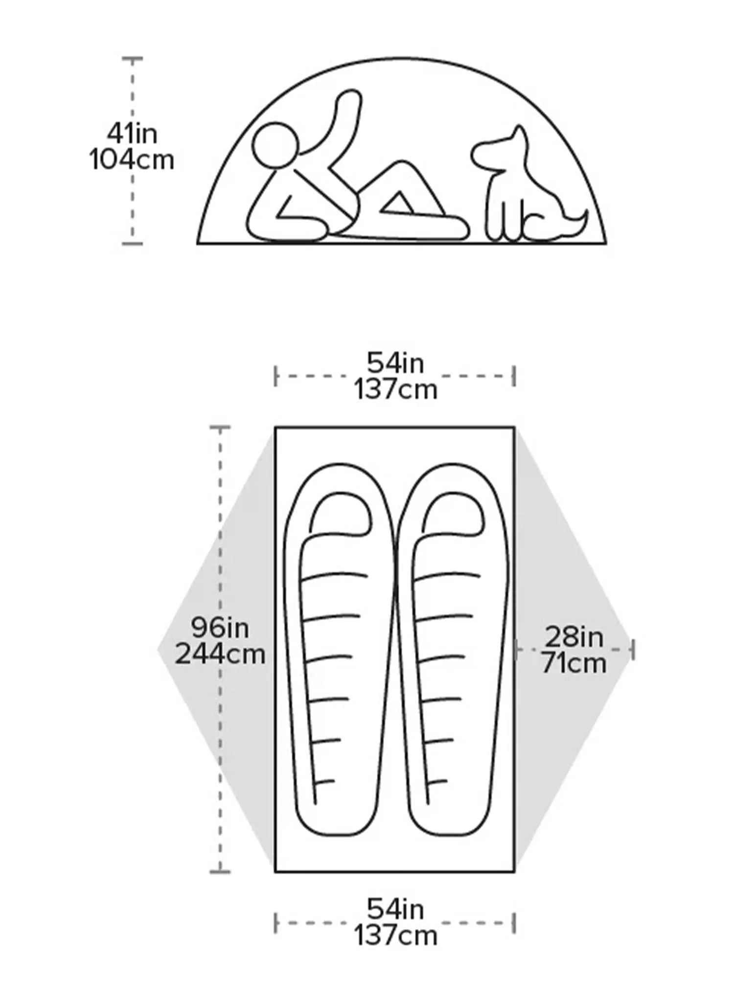 Cort 2 persoane Big Agnes Copper Spur UL2 XL - tangelo/mercury