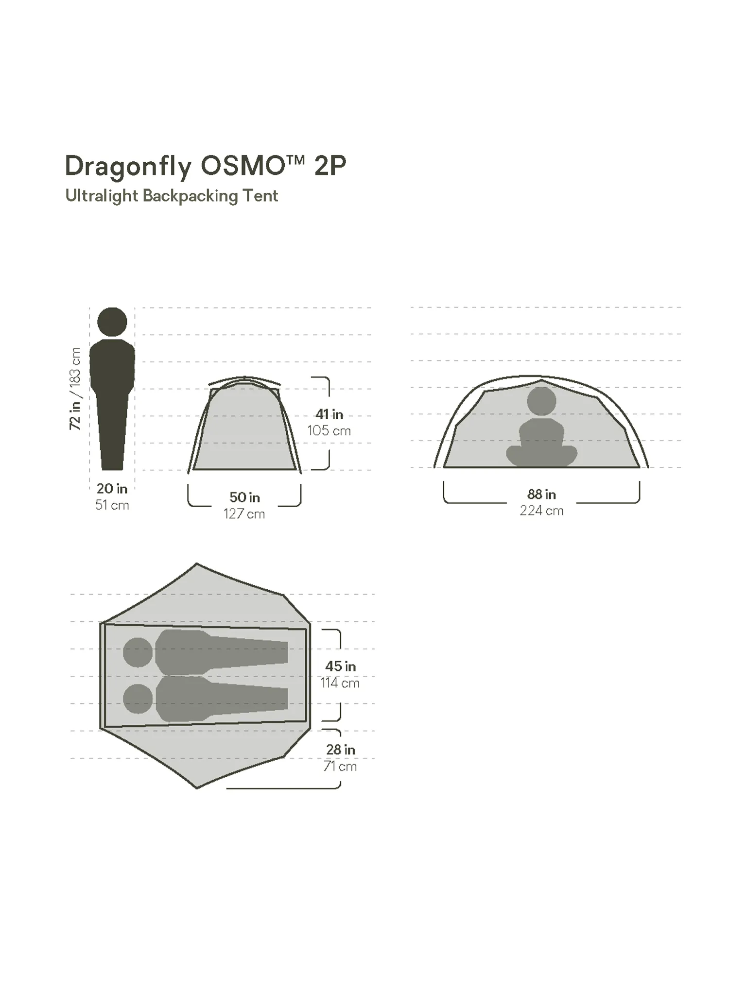Cort 2 persoane Nemo Dragonfly OSMO 2P