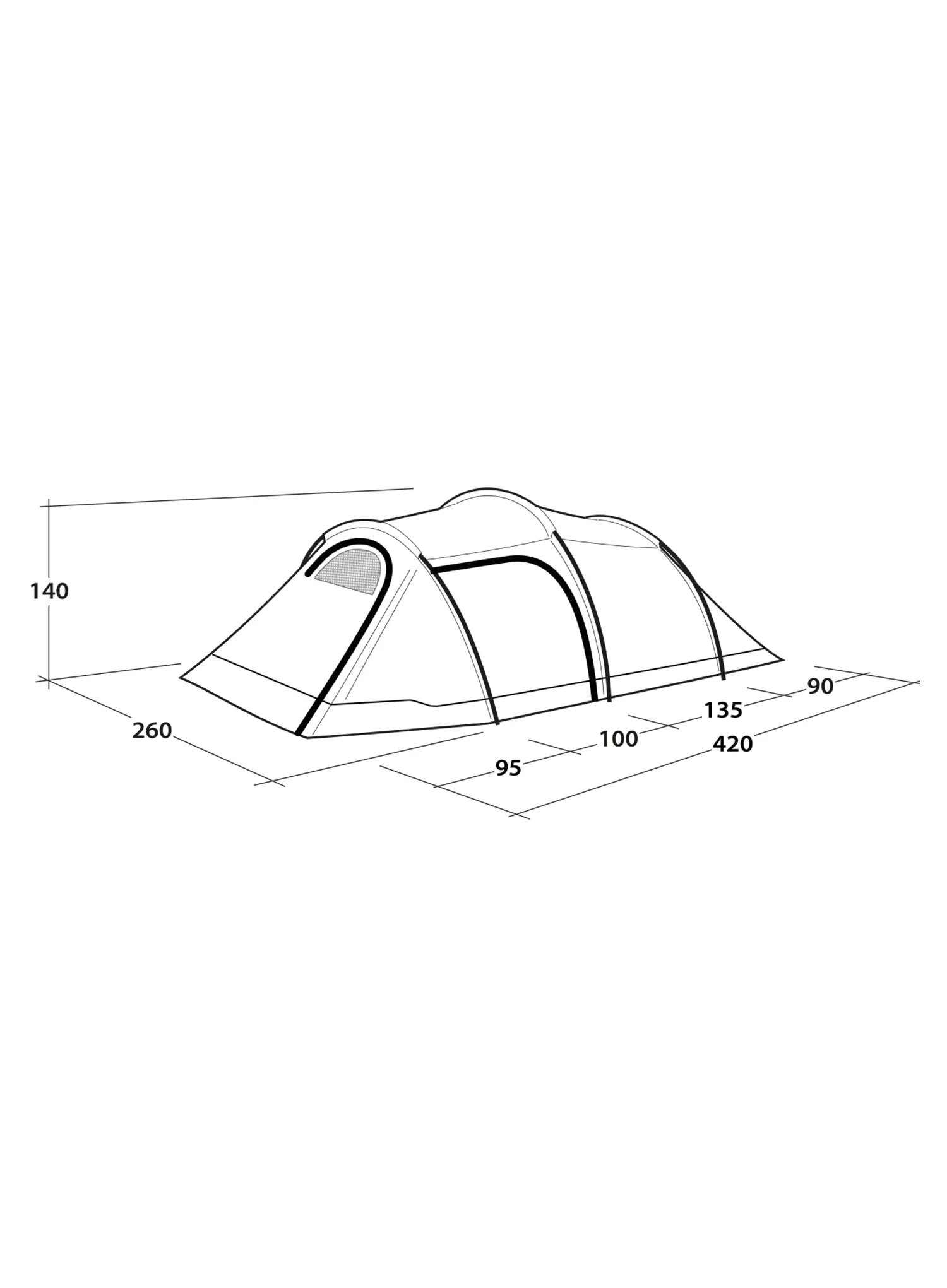 Cort 4 persoane Outwell Earth 4 Plus