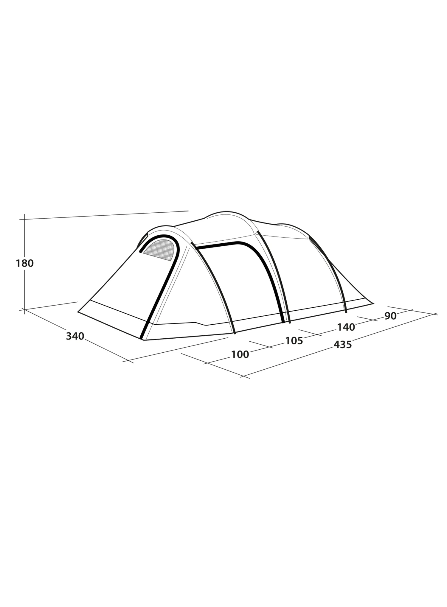 Cort 5 persoane Outwell Earth 5 Plus