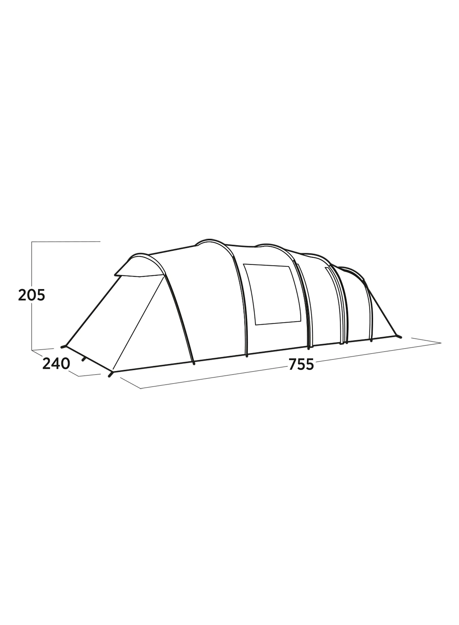 Cort familie Easy Camp Leka Twin 8