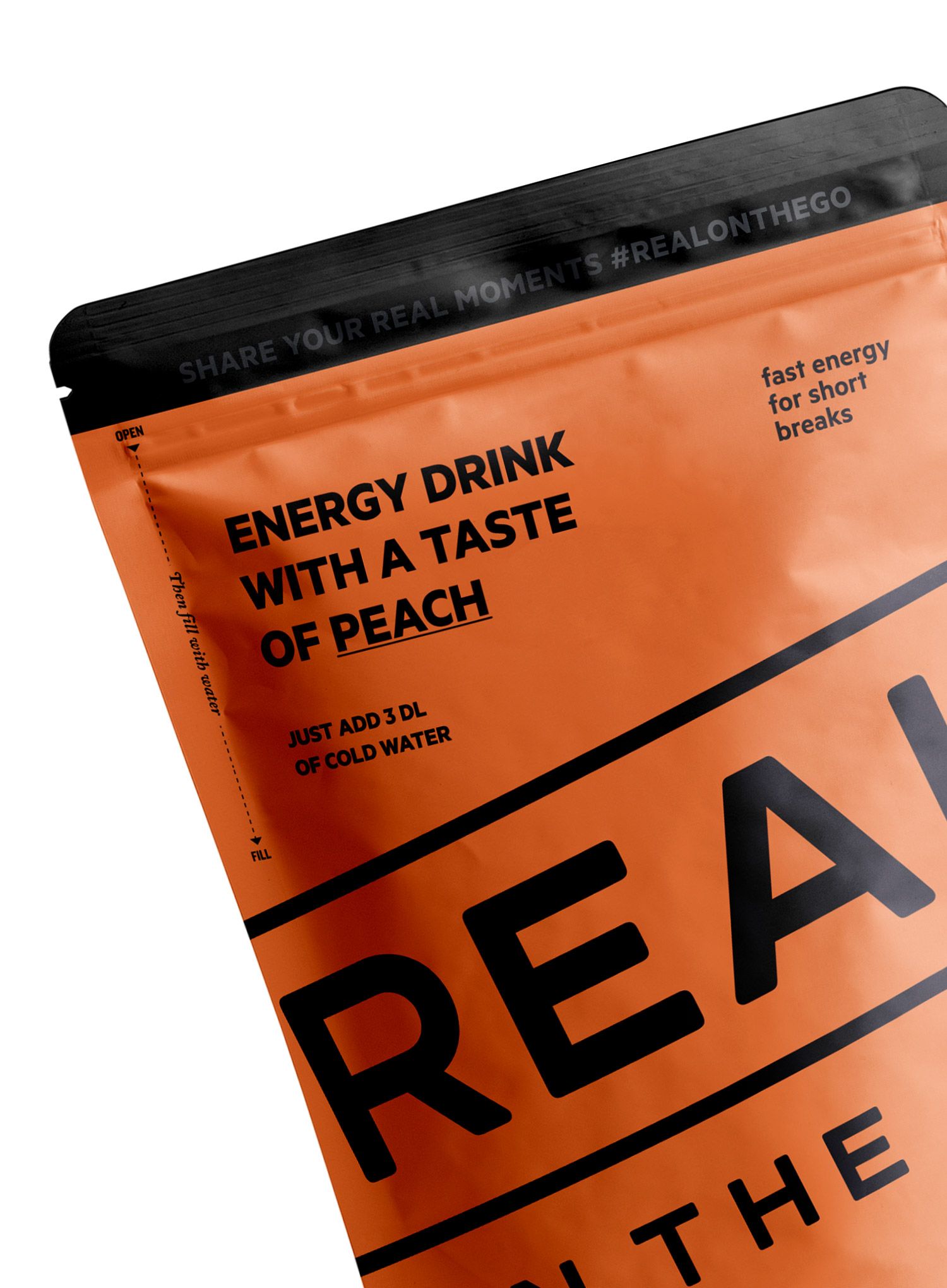 Băutură energizantă Real Turmat Energy drink Taste of Peach 330 ml