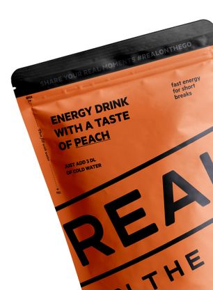 Băutură energizantă Real Turmat Energy drink Taste of Peach 330 ml