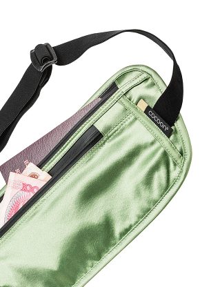 Borsetă Cocoon Secret Waist Wallet - Silk - light green