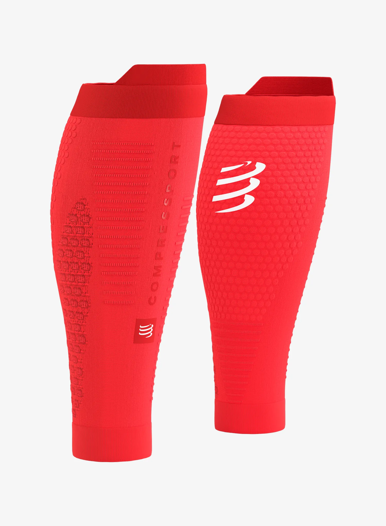 Pantaloni de alergare Compressport R2 3.0 - fluo red/white