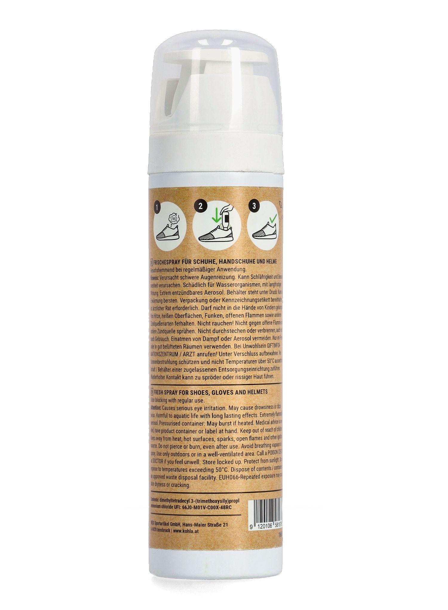 Odorizant incaltaminte Kohla Care Eco-Refresh Spray 150 ml
