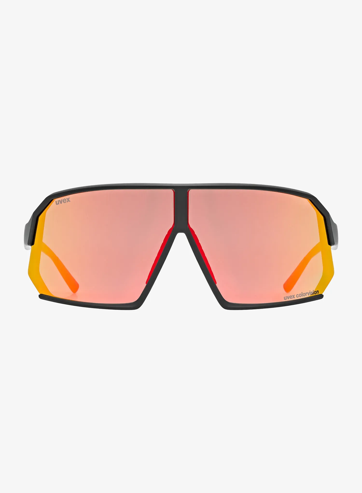 Ochelari de soare Uvex Sportstyle 237 CV - black matt/mirror red