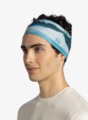Bandă pentru cap Buff Coolnet UV Wide Headband - aler teal