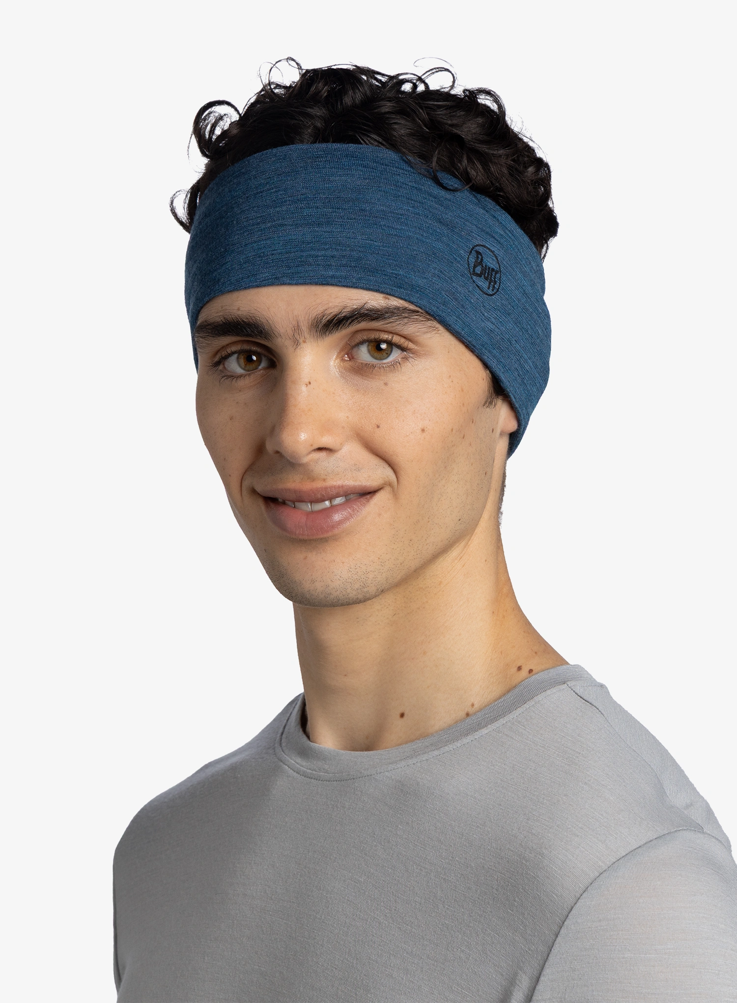 Bandă pentru cap Buff Merino Lightweight Headband - multistripes tempest