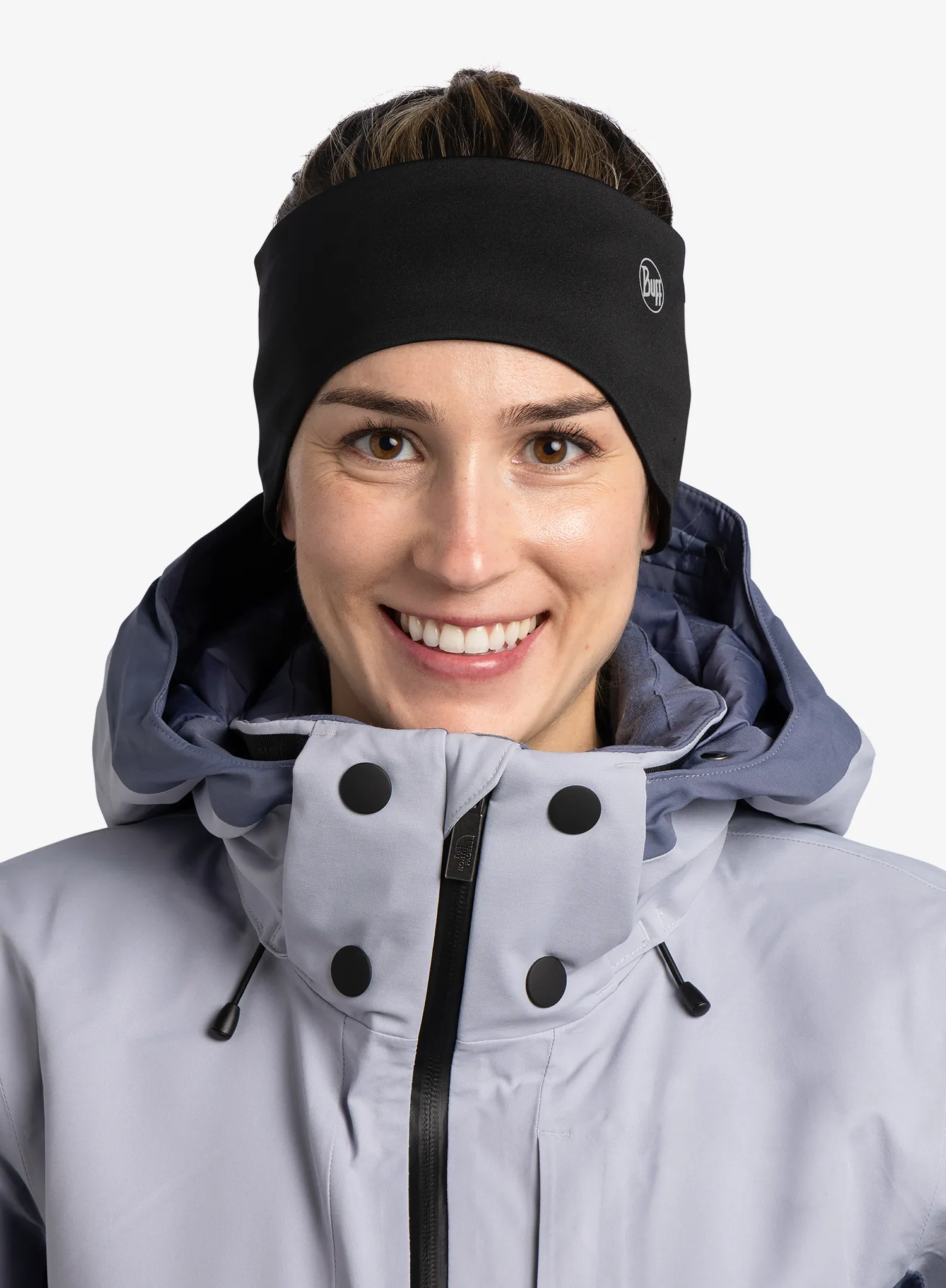 Bandă pentru cap Buff Windproof Headband - black